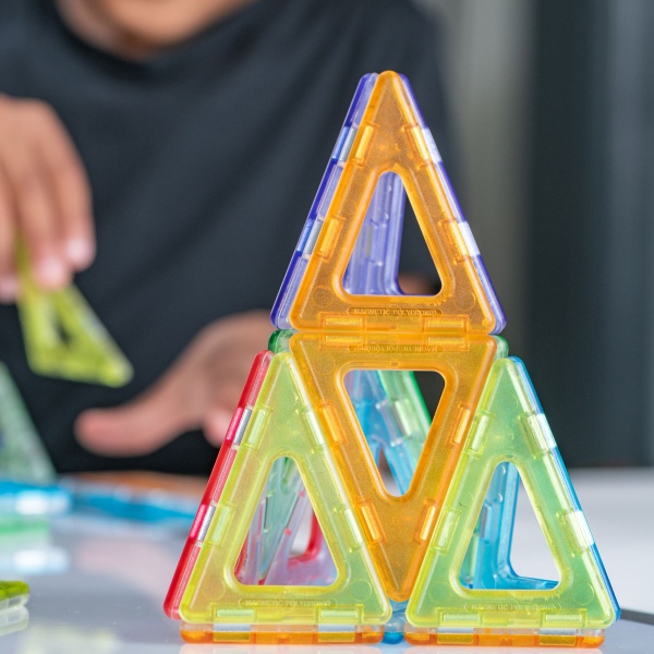 Translucent Magnetic Polydron Shapes Set